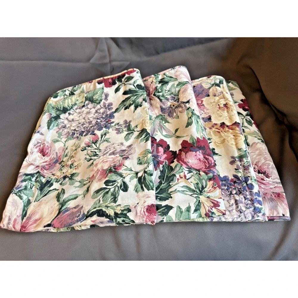 Vtg Lot Ralph Lauren ALLISON Floral 4 Pillowcases‎ Window Valance Shower Curtain